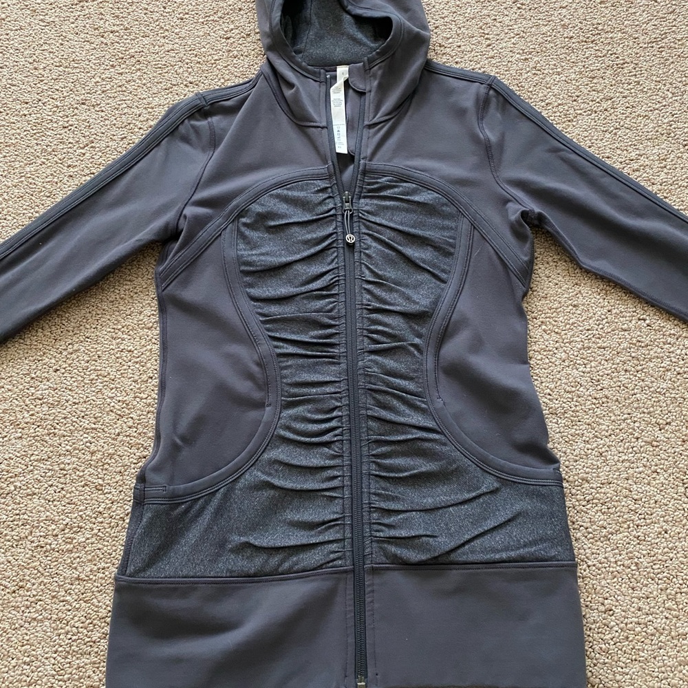 lululemon athletica Gray Hooded Jacket